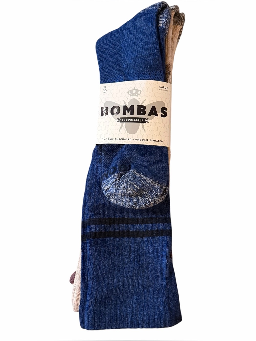 Bombas Compression Everyday Knee High Sock 3-Pack (15-20mmHg) Large